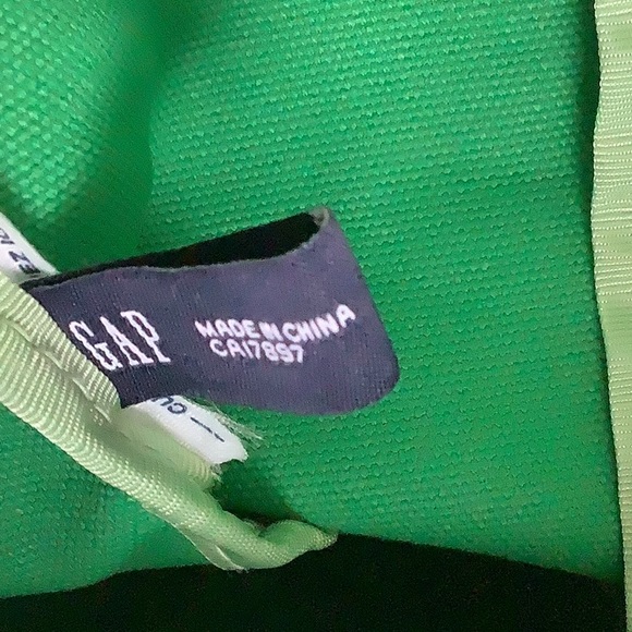 GAP EUC Vintage Green & Yellow summer beach bag - Picture 13 of 16